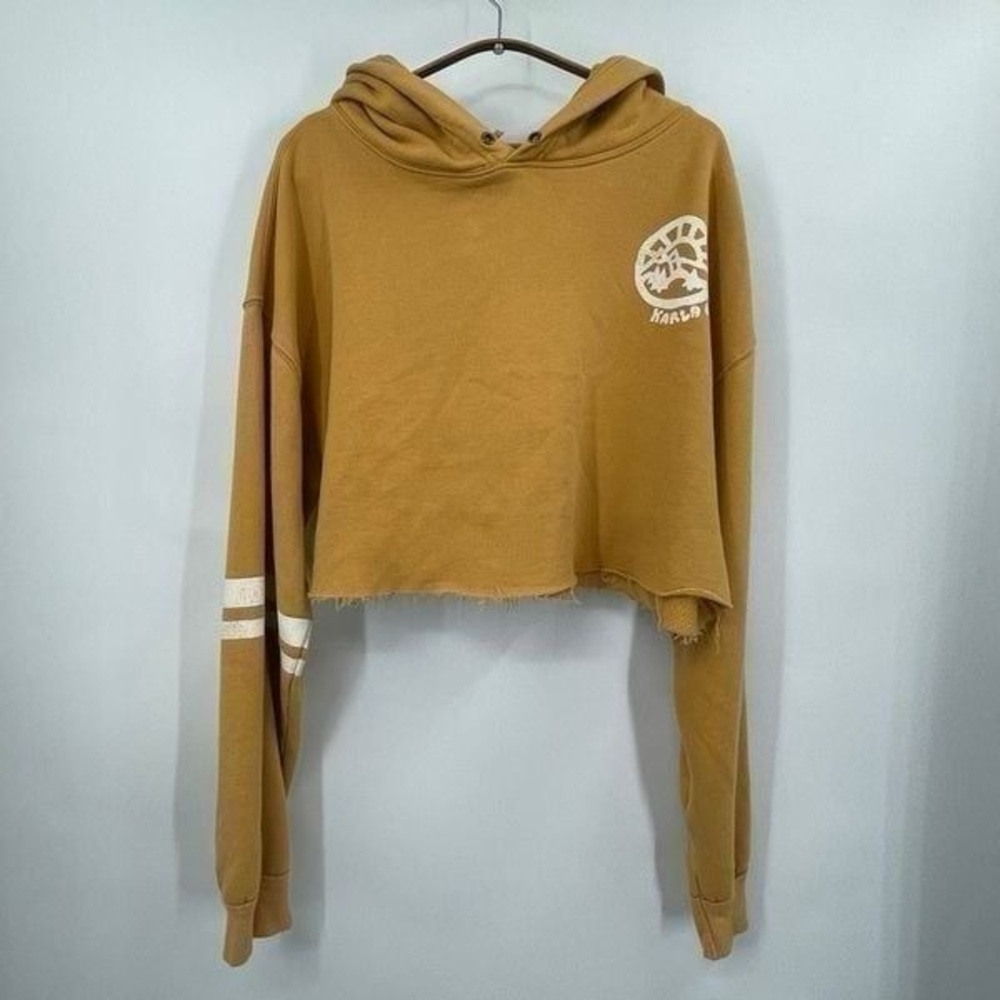 Free People Baldwin Graphic Cropped Hoodie